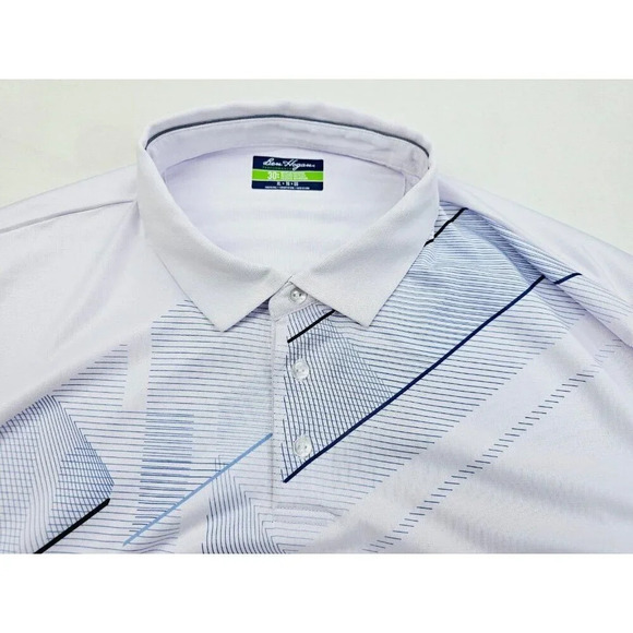 Ben Hogan Performance XL Men's White Short Sleeve Embroidered Sleeve Logo Polo - Picture 11 of 11
